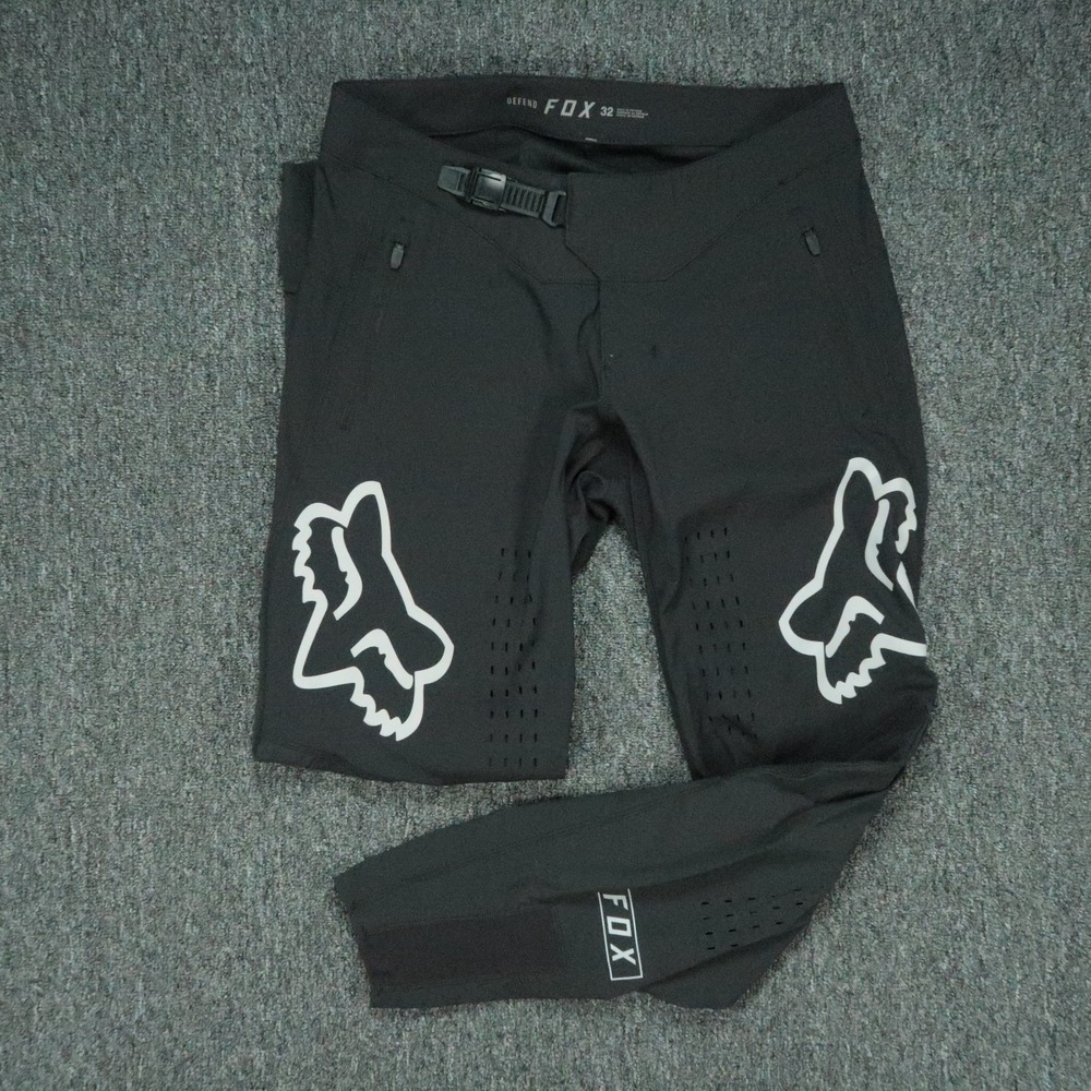 Fox Pants Mens 32x32 Black Defend Track Trail Cycling Mountain Bike Biking